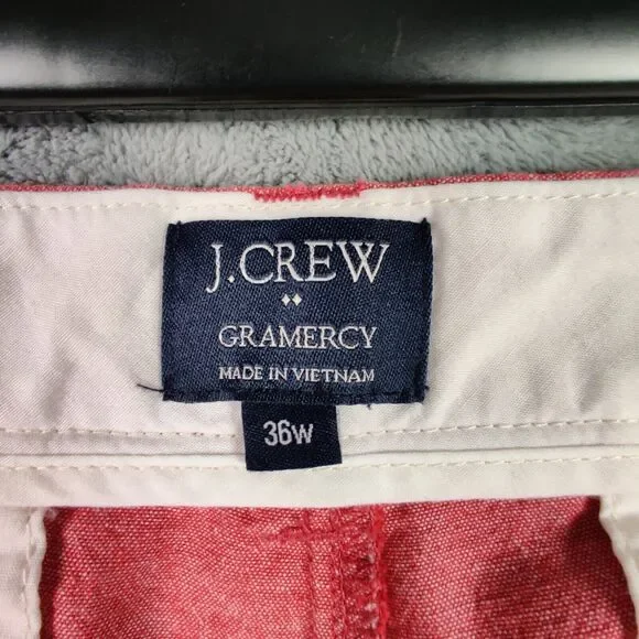 J Crew Shorts Men 36 Pink Chino Gramercy Flat Front Preppy Golf Solid 36x9 - Picture 5 of 5
